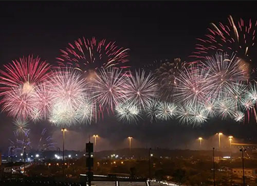 泰来县焰火晚会